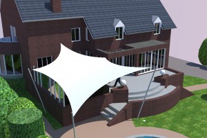 3D design overkapping van Texstyleroofs