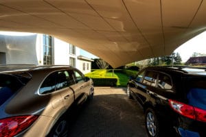 Carport overkapping van zeildoek - voor meerdere auto's